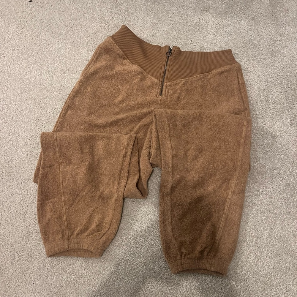 Aerie Brown Velour Jogger Sweatpants